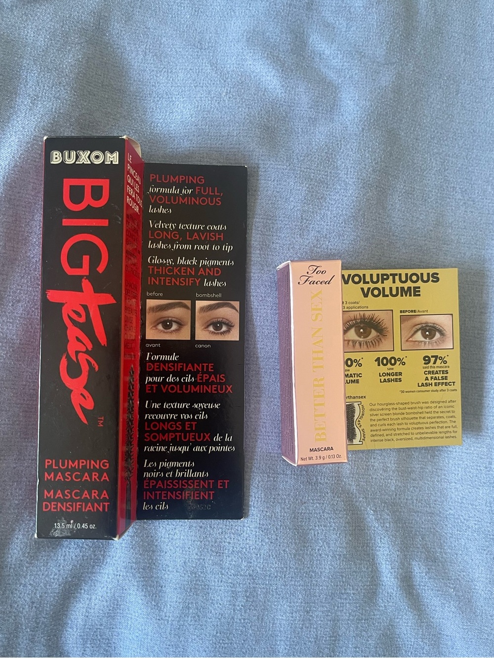 Too Faced Mascara + Full Size Buxom Mascara bundle
